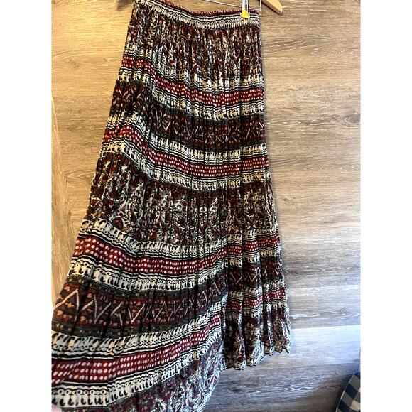 Vintage Maxi Skirt Artsy Size Small Cotton Boho Huntington Ridge long Hippie - Picture 7 of 7